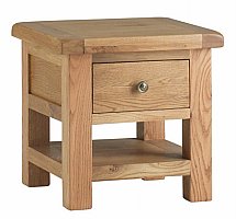 Vale Furnishers - Dorking Lamp Table with Drawer